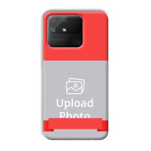 Red Design Customized Printed Back Cover for Realme Narzo 50A