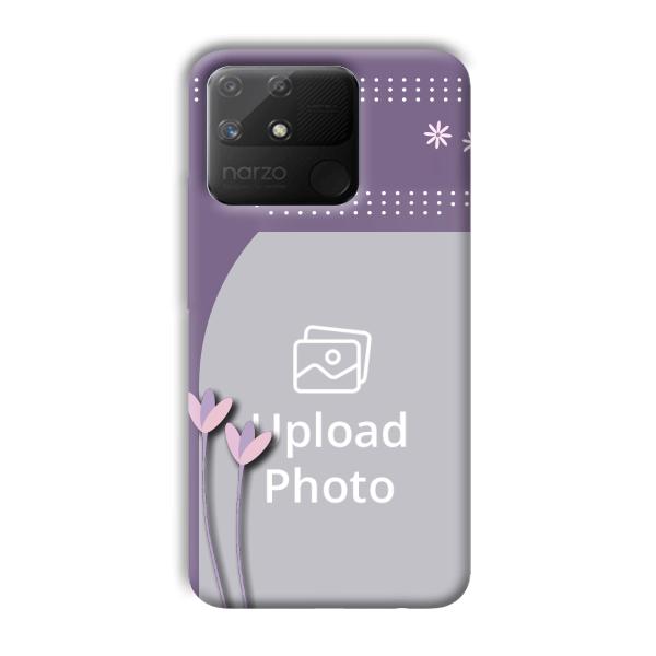 Lilac Pattern Customized Printed Back Cover for Realme Narzo 50A