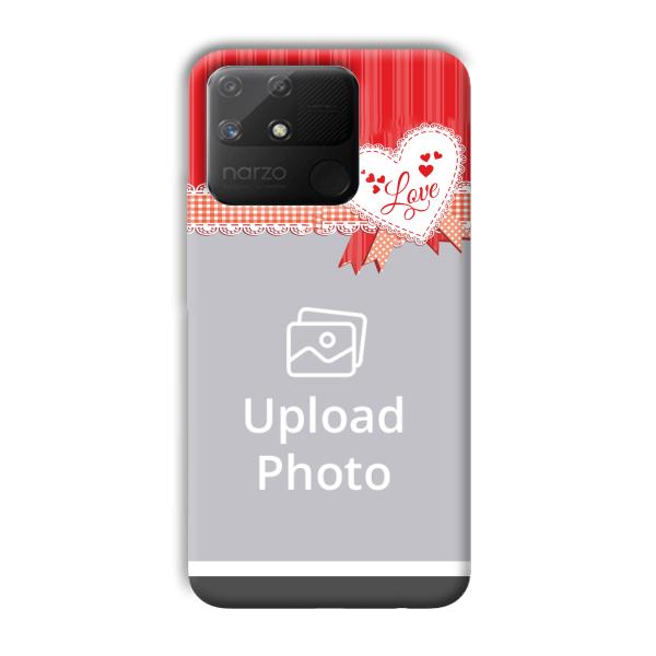 Valentine Customized Printed Back Cover for Realme Narzo 50A