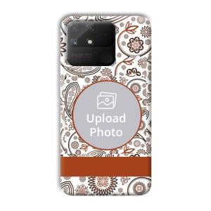 Henna Art Customized Printed Back Cover for Realme Narzo 50A