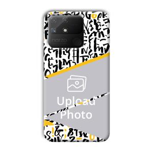Letters Customized Printed Back Cover for Realme Narzo 50A