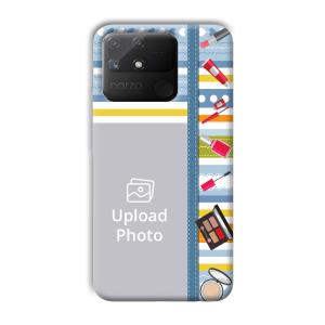 Makeup Theme Customized Printed Back Cover for Realme Narzo 50A