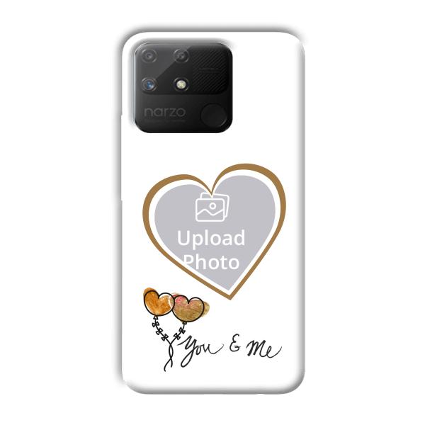 You & Me Customized Printed Back Cover for Realme Narzo 50A