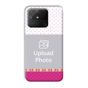 Baby Pink Design Customized Printed Back Cover for Realme Narzo 50A