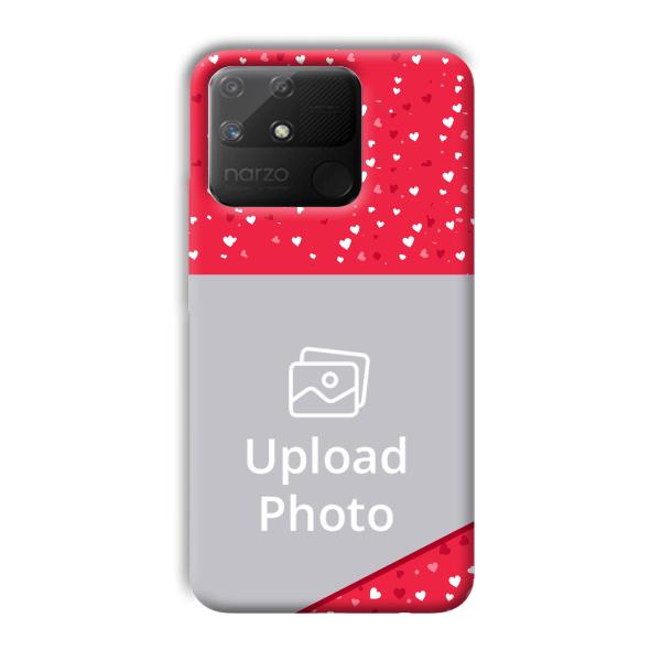 Dark Pink Customized Printed Back Cover for Realme Narzo 50A