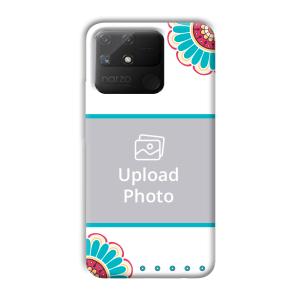 Floral  Customized Printed Back Cover for Realme Narzo 50A