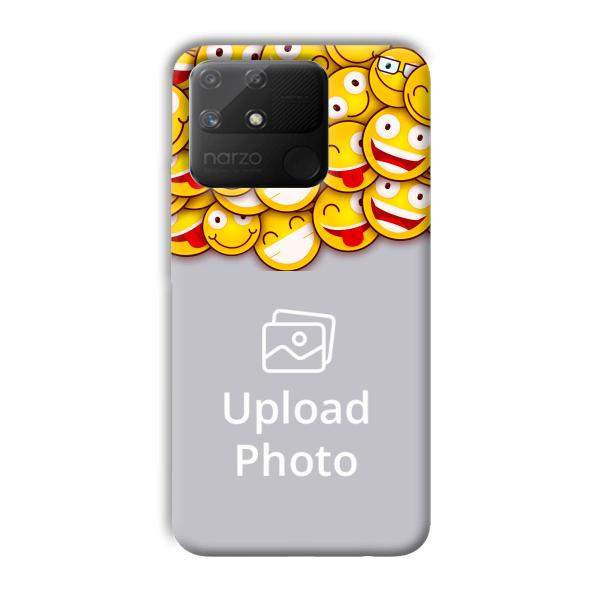 Emojis Customized Printed Back Cover for Realme Narzo 50A