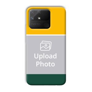 Yellow Green Customized Printed Back Cover for Realme Narzo 50A