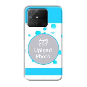 Bluish Customized Printed Back Cover for Realme Narzo 50A