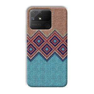 Fabric Design Phone Customized Printed Back Cover for Realme Narzo 50A