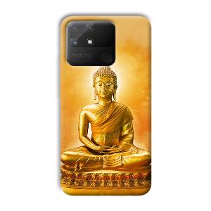Golden Buddha Phone Customized Printed Back Cover for Realme Narzo 50A