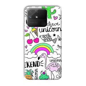 Stay Wild Phone Customized Printed Back Cover for Realme Narzo 50A