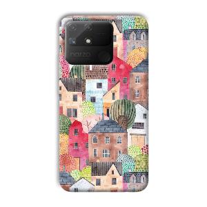 Colorful Homes Phone Customized Printed Back Cover for Realme Narzo 50A