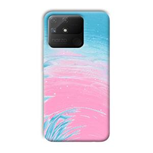 Pink Water Phone Customized Printed Back Cover for Realme Narzo 50A