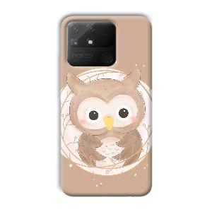 Owlet Phone Customized Printed Back Cover for Realme Narzo 50A