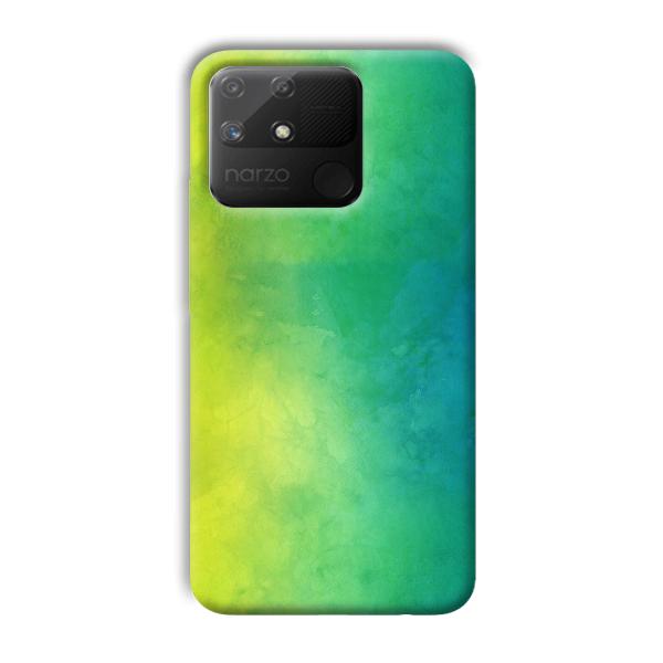 Green Pattern Phone Customized Printed Back Cover for Realme Narzo 50A
