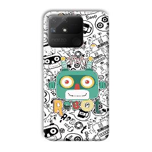 Animated Robot Phone Customized Printed Back Cover for Realme Narzo 50A