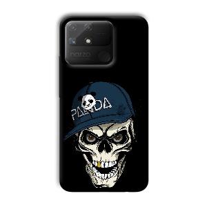 Panda & Skull Phone Customized Printed Back Cover for Realme Narzo 50A