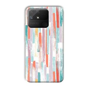 Light Paint Stroke Phone Customized Printed Back Cover for Realme Narzo 50A
