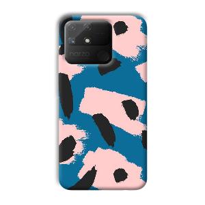Black Dots Pattern Phone Customized Printed Back Cover for Realme Narzo 50A