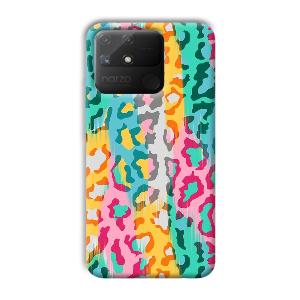 Colors Phone Customized Printed Back Cover for Realme Narzo 50A