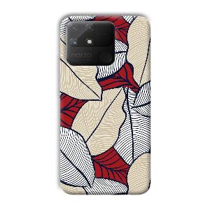 Leafy Pattern Phone Customized Printed Back Cover for Realme Narzo 50A