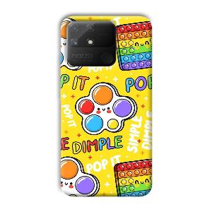 Pop It Phone Customized Printed Back Cover for Realme Narzo 50A