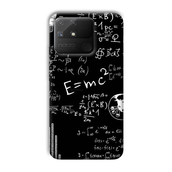 E is Equal To MC2 Phone Customized Printed Back Cover for Realme Narzo 50A