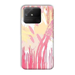 Pink Pattern Designs Phone Customized Printed Back Cover for Realme Narzo 50A