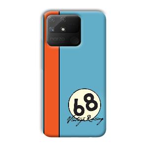Vintage Racing Phone Customized Printed Back Cover for Realme Narzo 50A