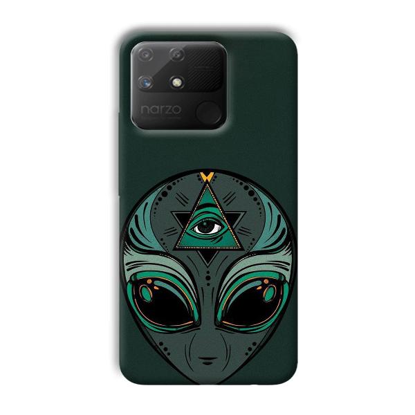 Alien Phone Customized Printed Back Cover for Realme Narzo 50A