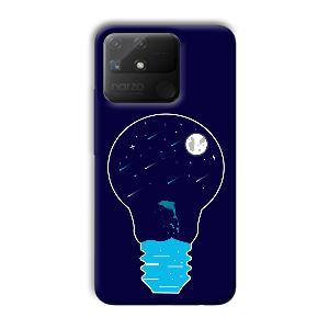 Night Bulb Phone Customized Printed Back Cover for Realme Narzo 50A