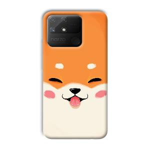 Smiley Cat Phone Customized Printed Back Cover for Realme Narzo 50A