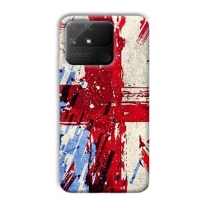 Red Cross Design Phone Customized Printed Back Cover for Realme Narzo 50A