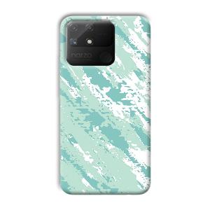 Sky Blue Design Phone Customized Printed Back Cover for Realme Narzo 50A