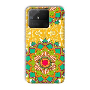 Mandala Art Phone Customized Printed Back Cover for Realme Narzo 50A