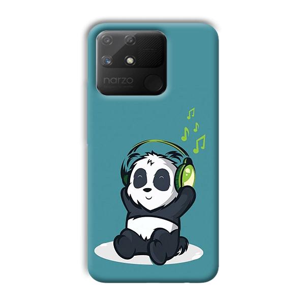 Panda  Phone Customized Printed Back Cover for Realme Narzo 50A