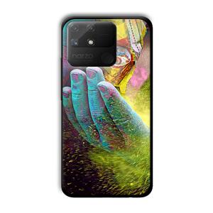 Festival of Colors Customized Printed Glass Back Cover for Realme Narzo 50A
