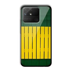 Yellow Fence Customized Printed Glass Back Cover for Realme Narzo 50A