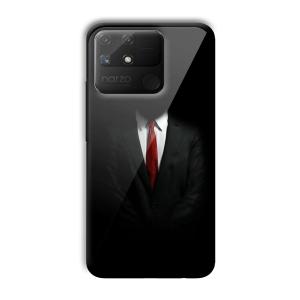 Hitman Customized Printed Glass Back Cover for Realme Narzo 50A