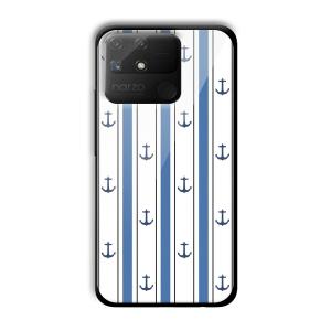 Sailor Anchors Customized Printed Glass Back Cover for Realme Narzo 50A
