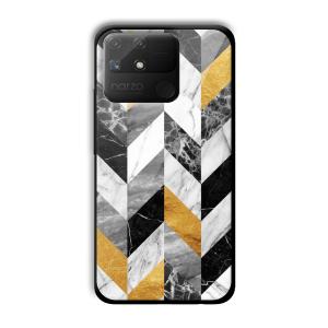 Marble Tiles Customized Printed Glass Back Cover for Realme Narzo 50A