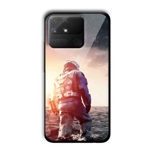 Interstellar Traveller Customized Printed Glass Back Cover for Realme Narzo 50A