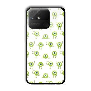 Green Eyes Customized Printed Glass Back Cover for Realme Narzo 50A
