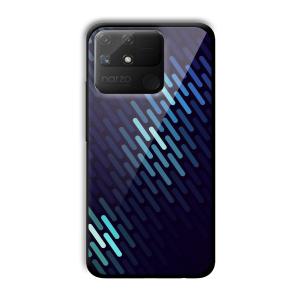 Blue Tiles Customized Printed Glass Back Cover for Realme Narzo 50A