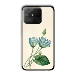 Flowers Customized Printed Glass Back Cover for Realme Narzo 50A