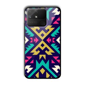 Arrows Abstract Customized Printed Glass Back Cover for Realme Narzo 50A