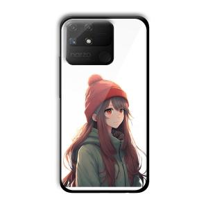 Little Girl Customized Printed Glass Back Cover for Realme Narzo 50A