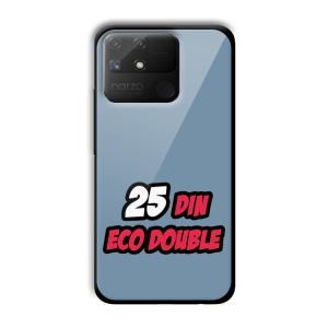 25 Din Customized Printed Glass Back Cover for Realme Narzo 50A