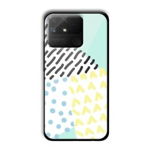 Cool Pattern Customized Printed Glass Back Cover for Realme Narzo 50A
